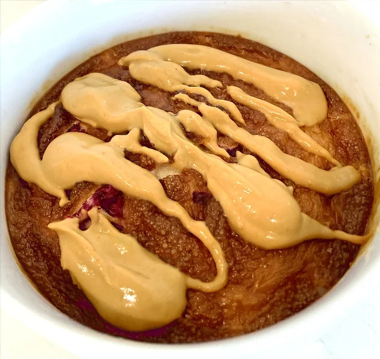 Raspberry baked oats