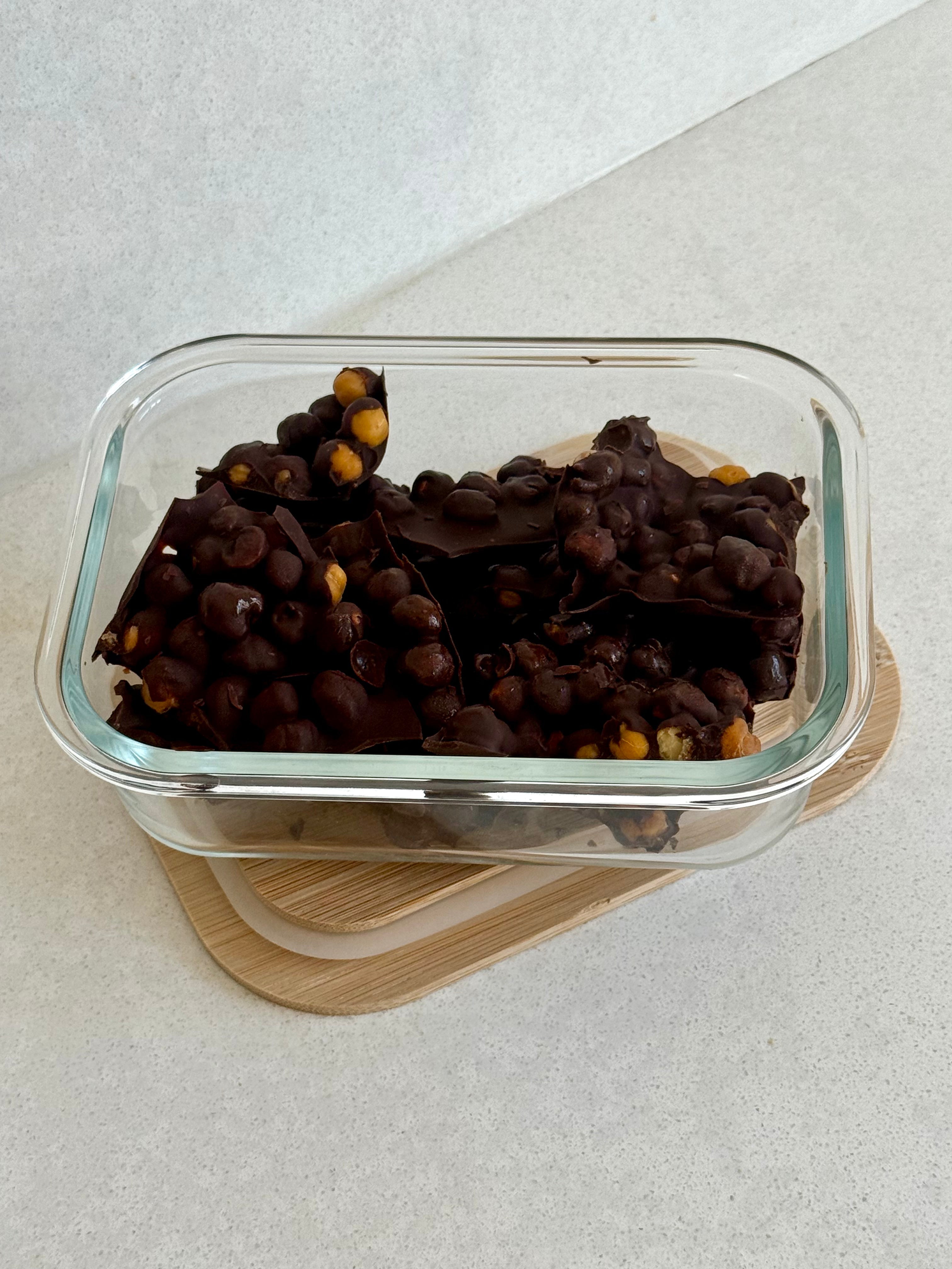 Dark Chocolate Covered Chickpeas