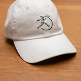 Unisex White Adjustable Logo Cap