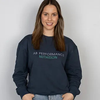 Women's Navy Original Crew Sweater | AB Performance Nutr. – AB ...